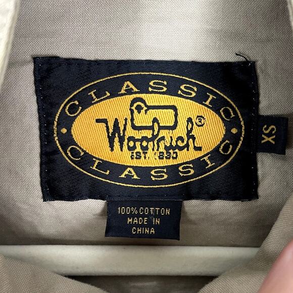 Woolrich Cotton Fishing Vest Pockets Utility Cargo Khaki Men's Size XS Outdoors - Picture 13 of 15